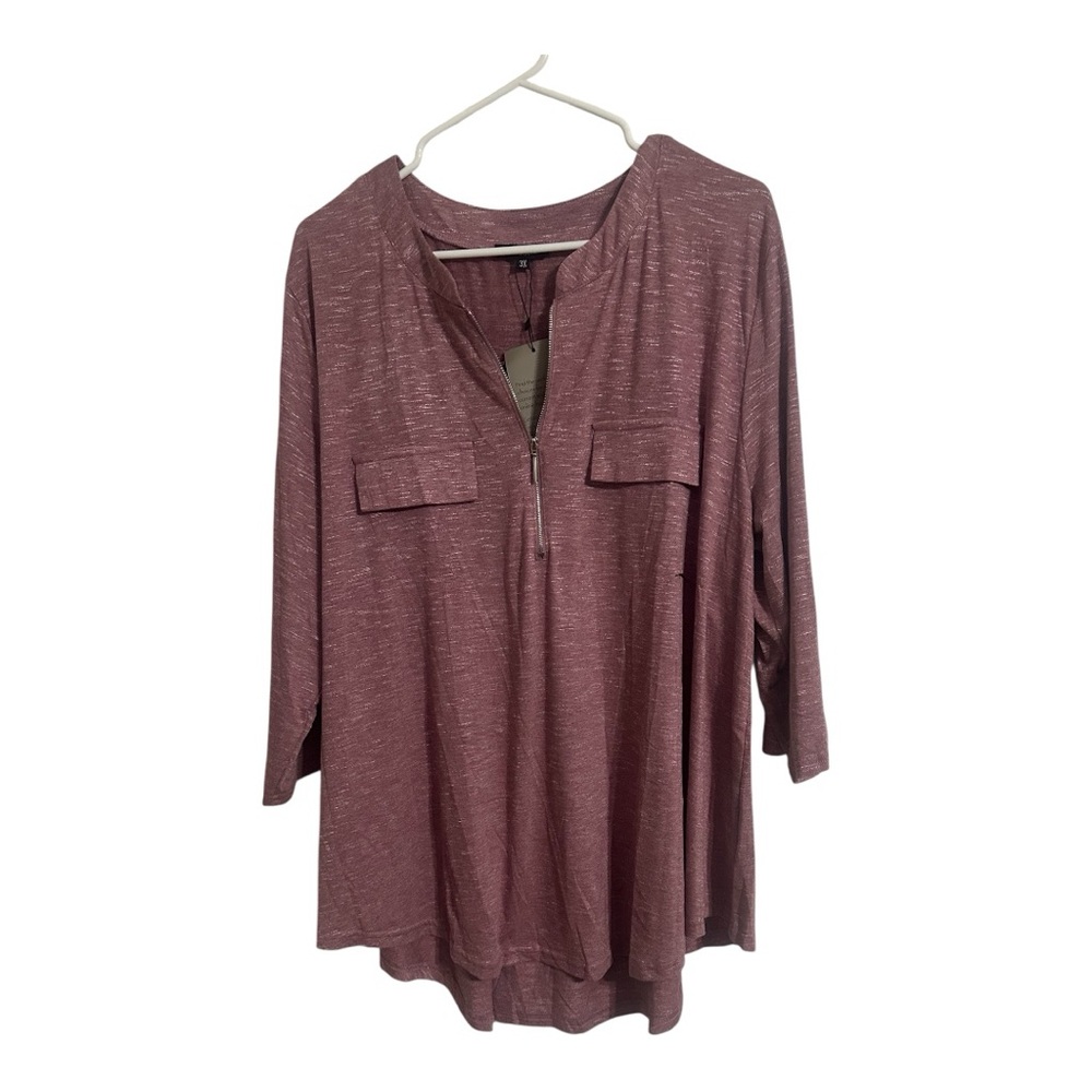 Women’s a. Jesdani 3/4 Sleeve Top – Pink
Size: 3X